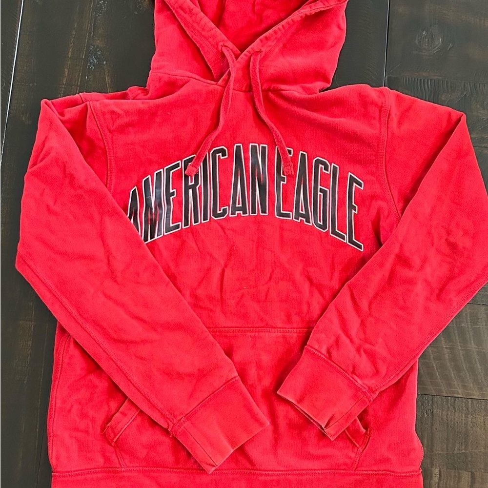 red american eagle hoodie